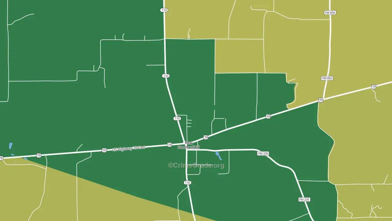 75780, TX Map of Theft Rates