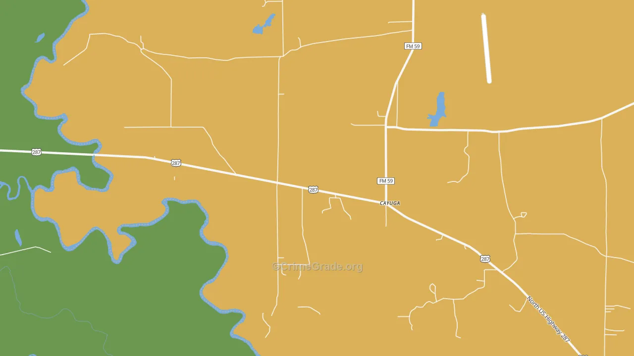 75832, TX Map of Theft Rates