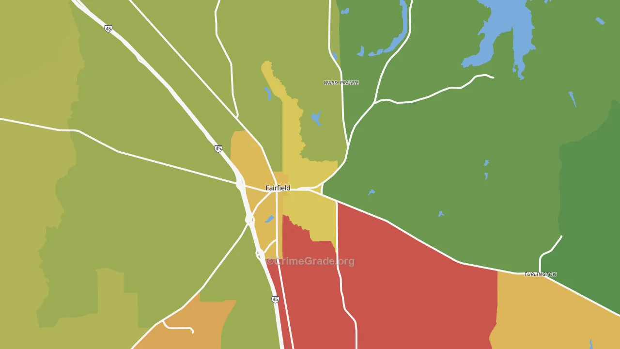 75840, TX Map of Theft Rates