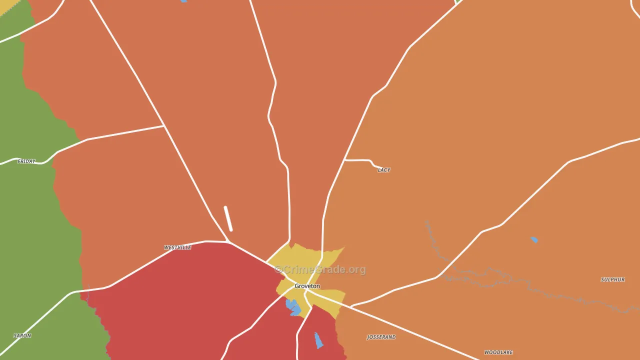 75845, TX Map of Theft Rates