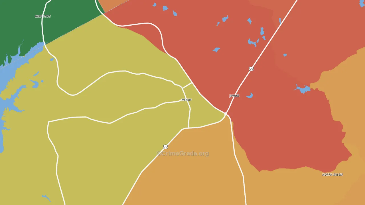 75846, TX Map of Theft Rates