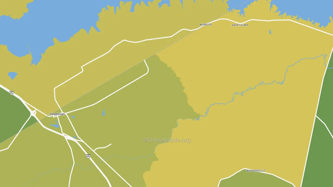 75859, TX Map of Theft Rates