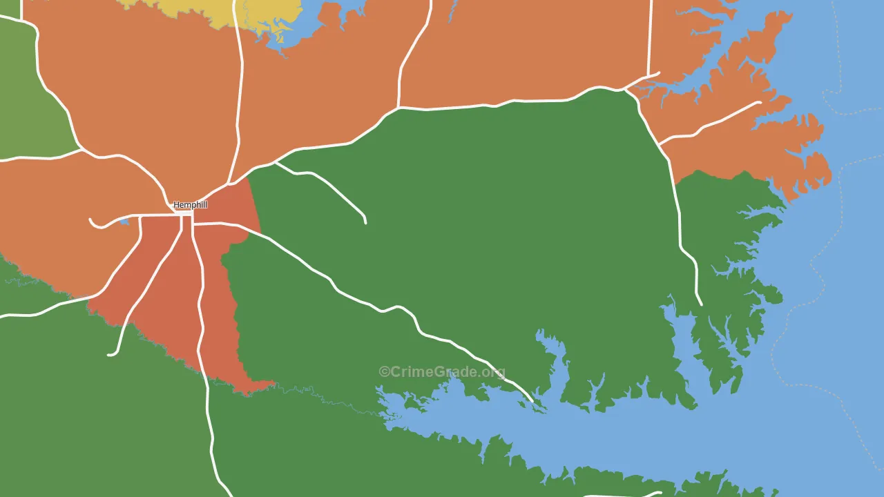 75948, TX Map of Theft Rates