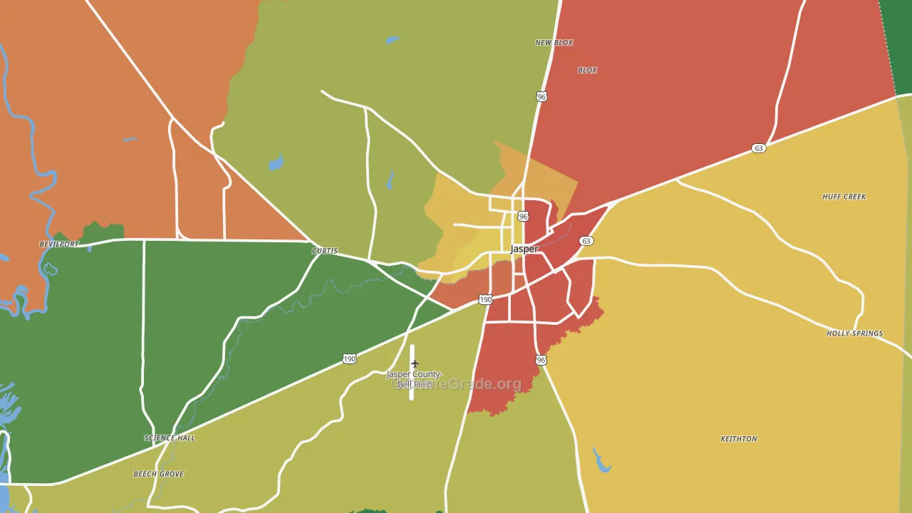 75951, TX Map of Theft Rates