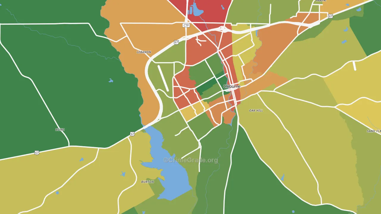 76033, TX Map of Theft Rates