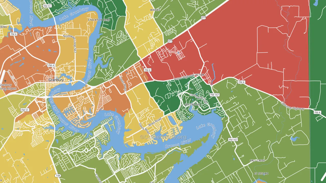 76049, TX Map of Theft Rates
