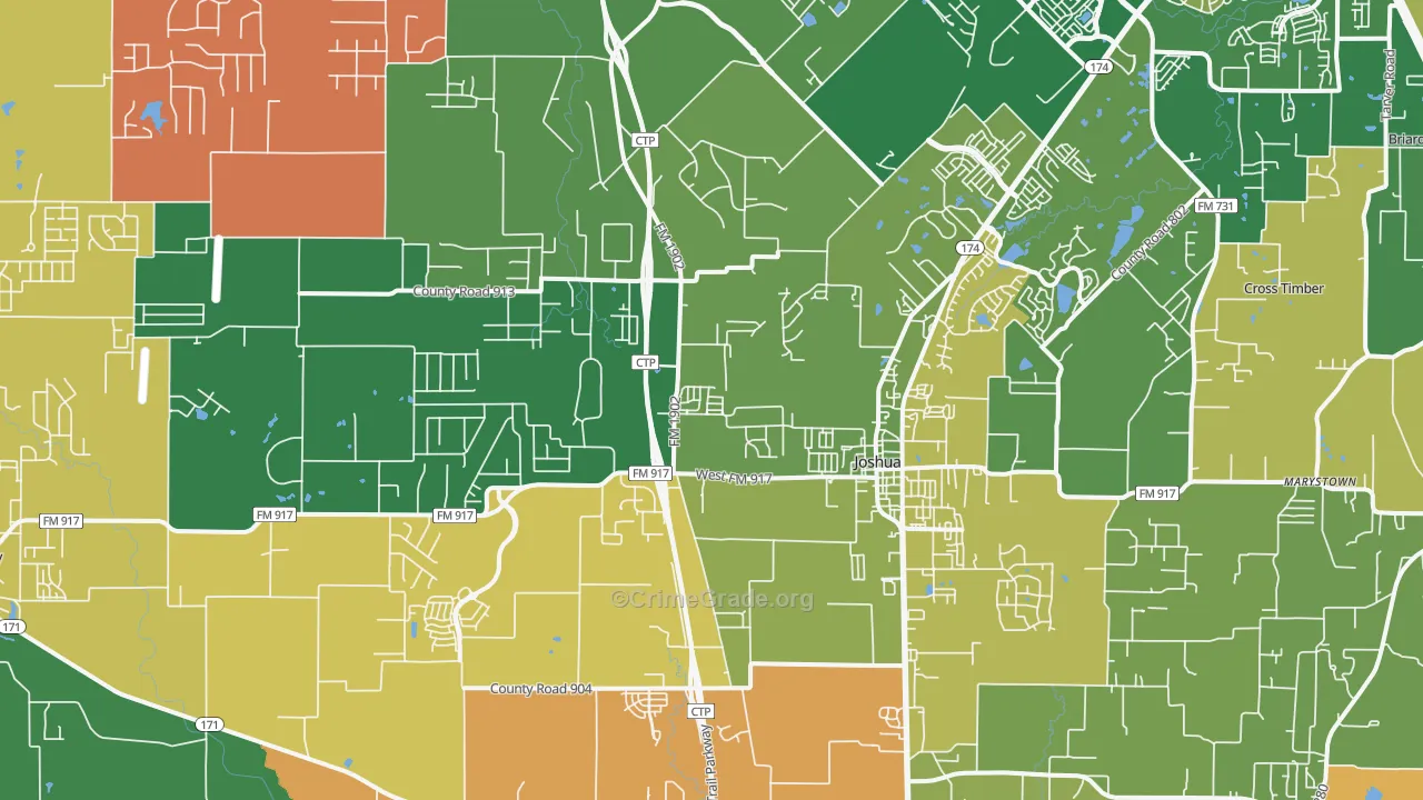 76058, TX Map of Theft Rates