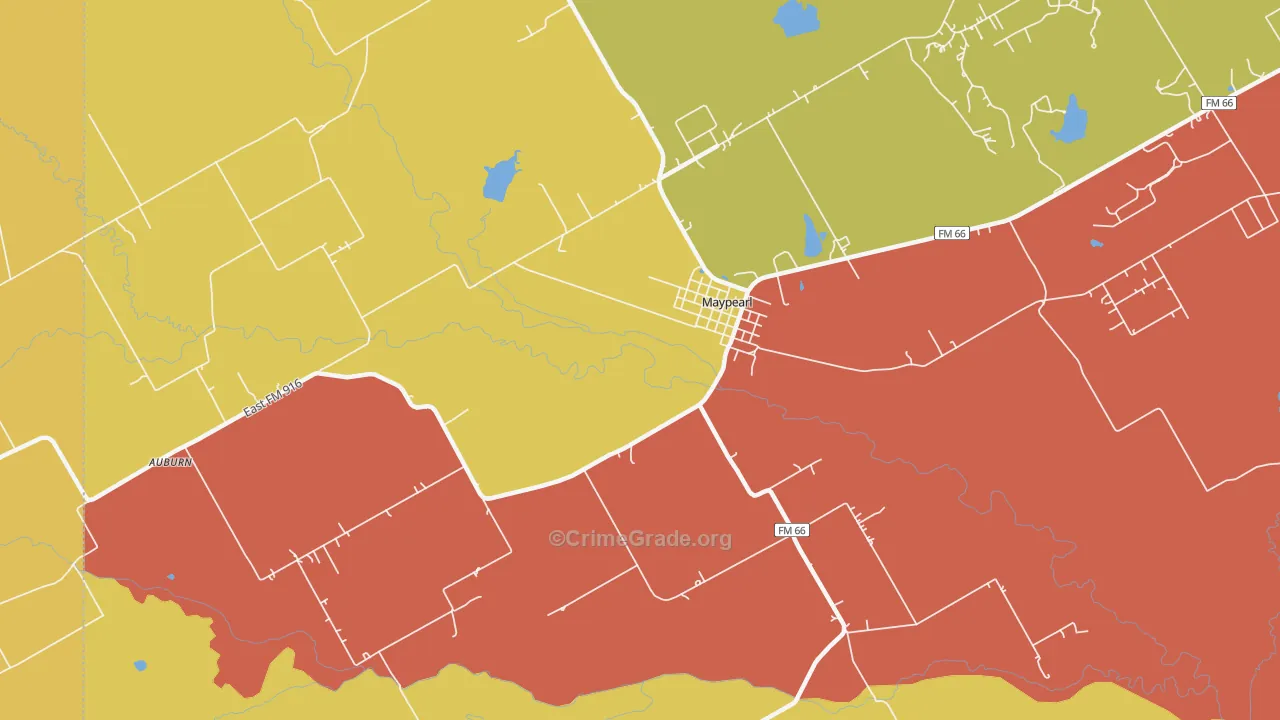 76064, TX Map of Theft Rates