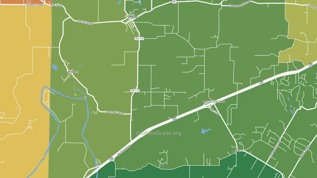 76066, TX Map of Theft Rates