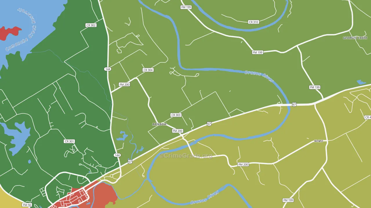 76077, TX Map of Theft Rates