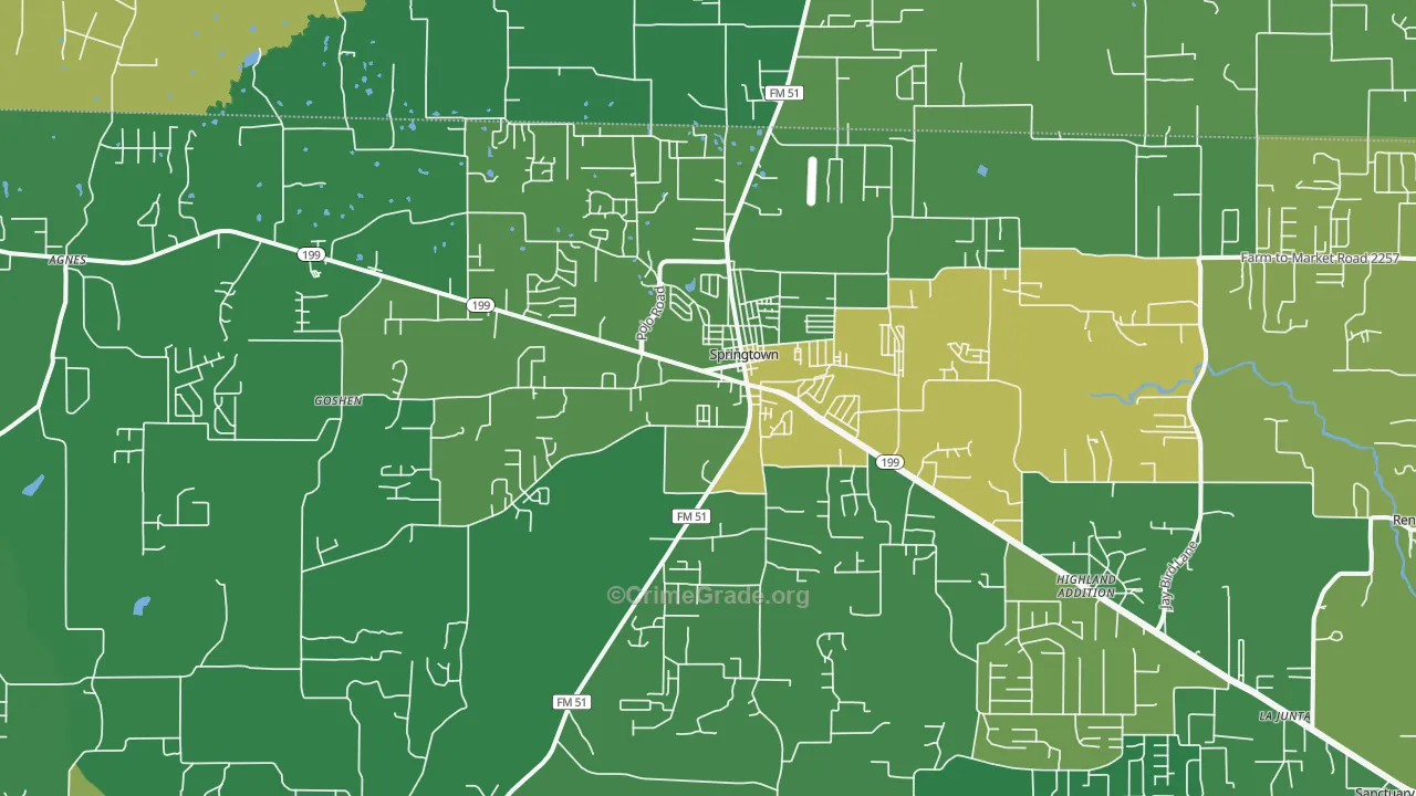 76082, TX Map of Theft Rates