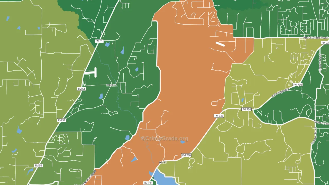 76085, TX Map of Theft Rates