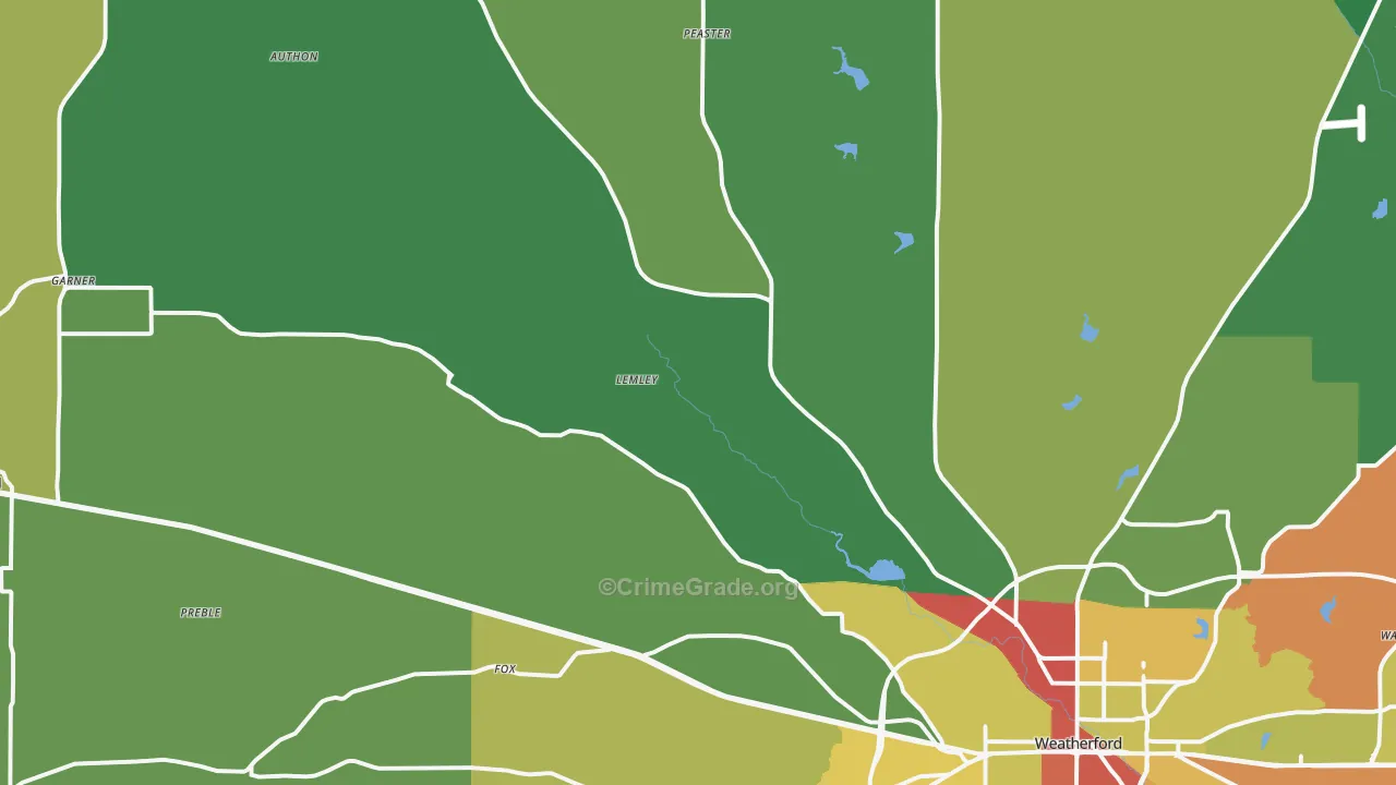 76088, TX Map of Theft Rates