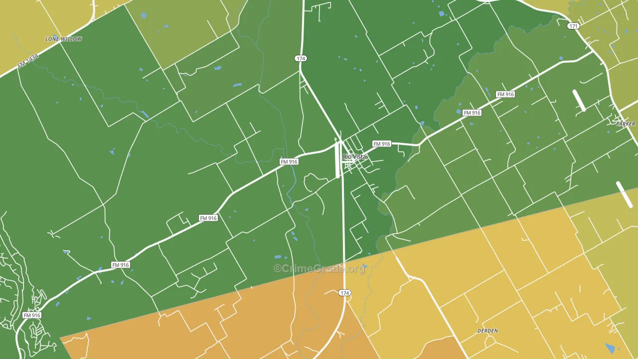 76093, TX Map of Theft Rates