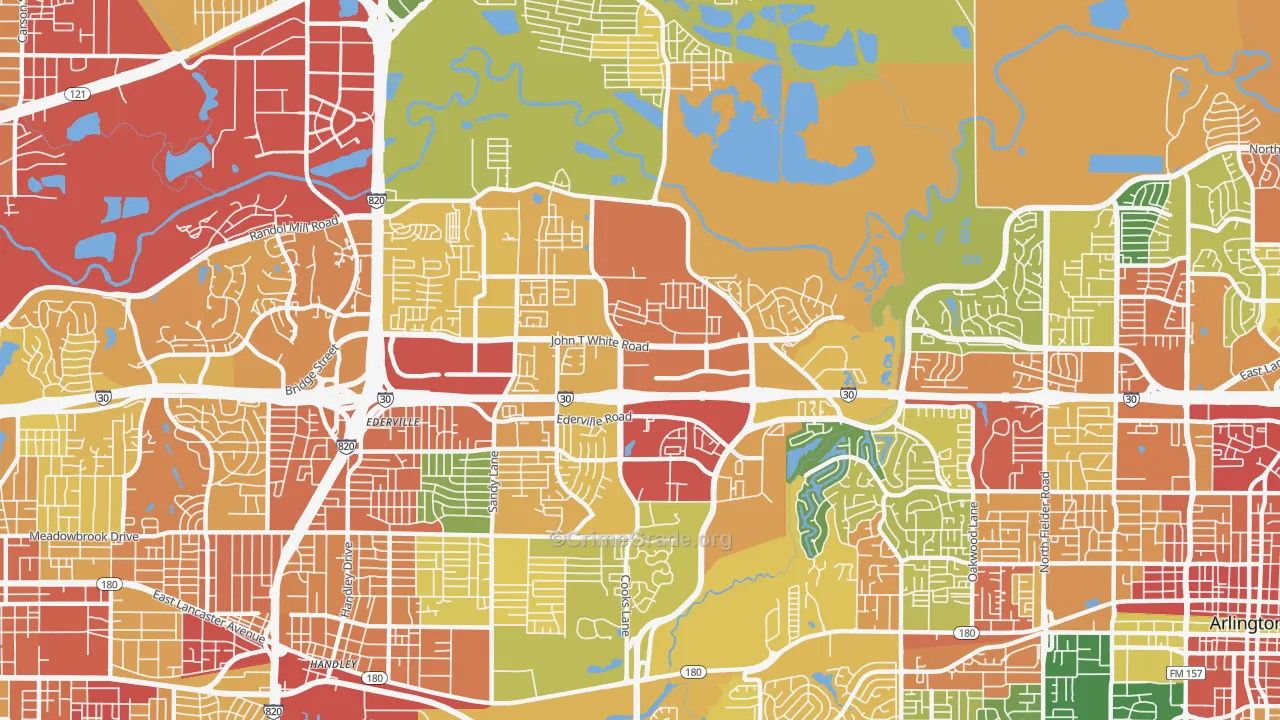 76120, TX Map of Theft Rates