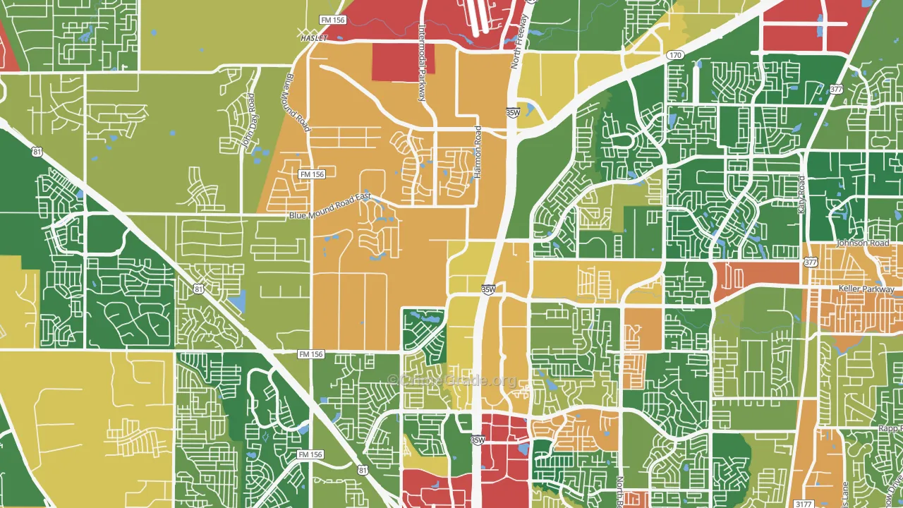 76177, TX Map of Theft Rates