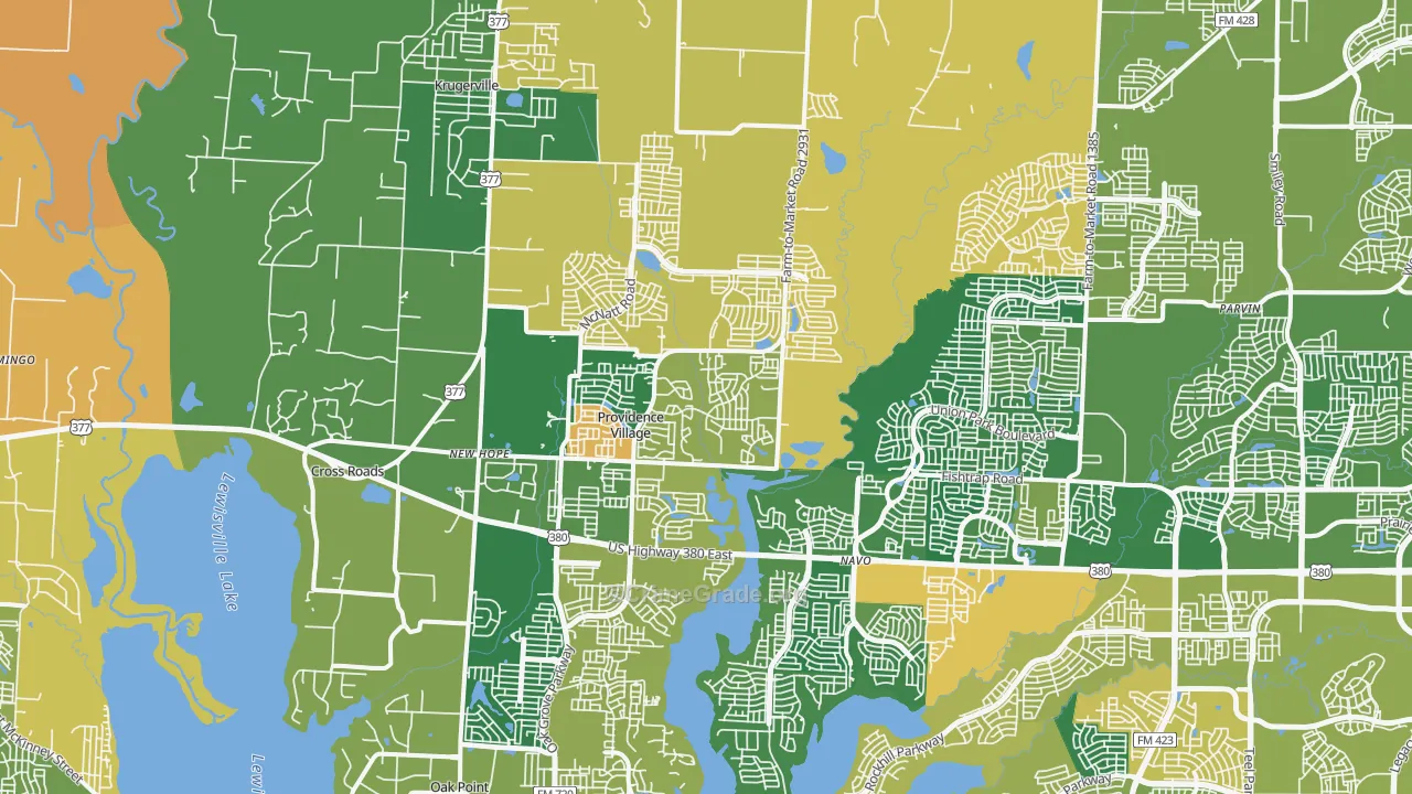 76227, TX Map of Theft Rates