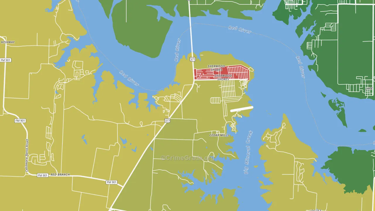 76245, TX Map of Theft Rates