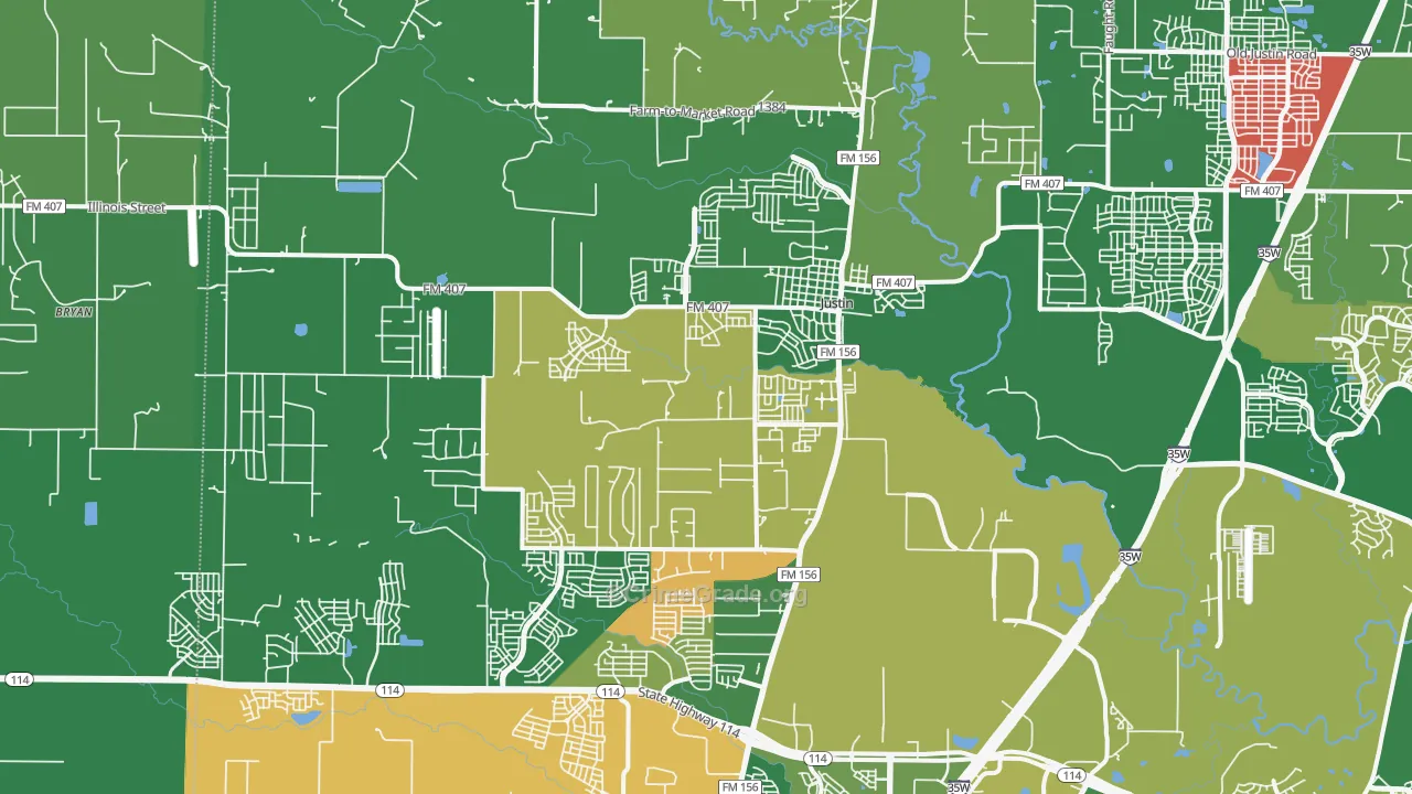 76247, TX Map of Theft Rates