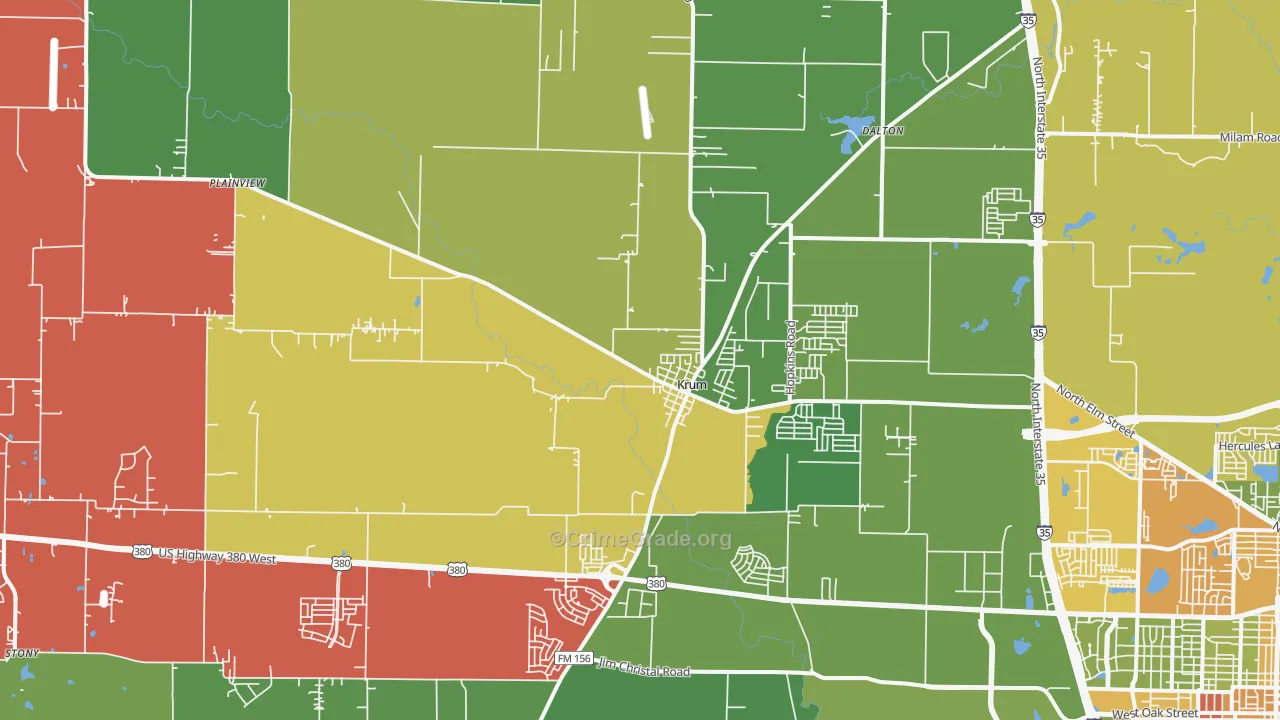 76249, TX Map of Theft Rates
