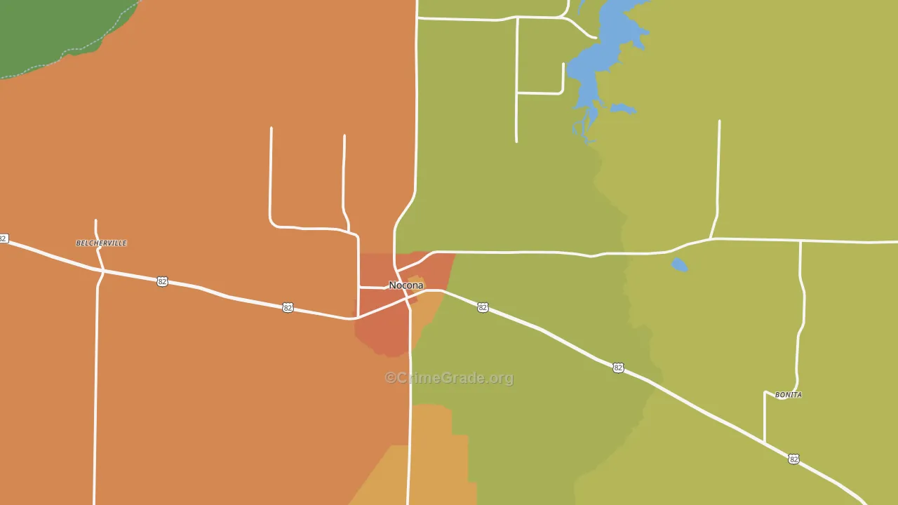 76255, TX Map of Theft Rates