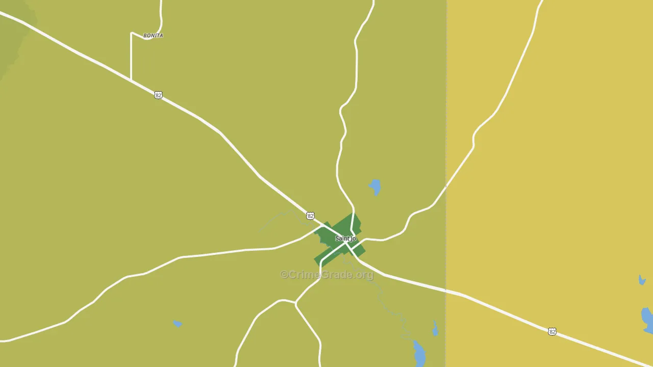 76265, TX Map of Theft Rates