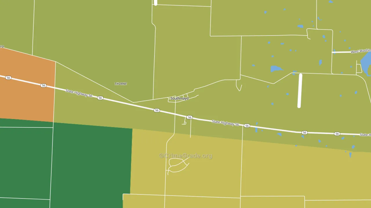 76268, TX Map of Theft Rates