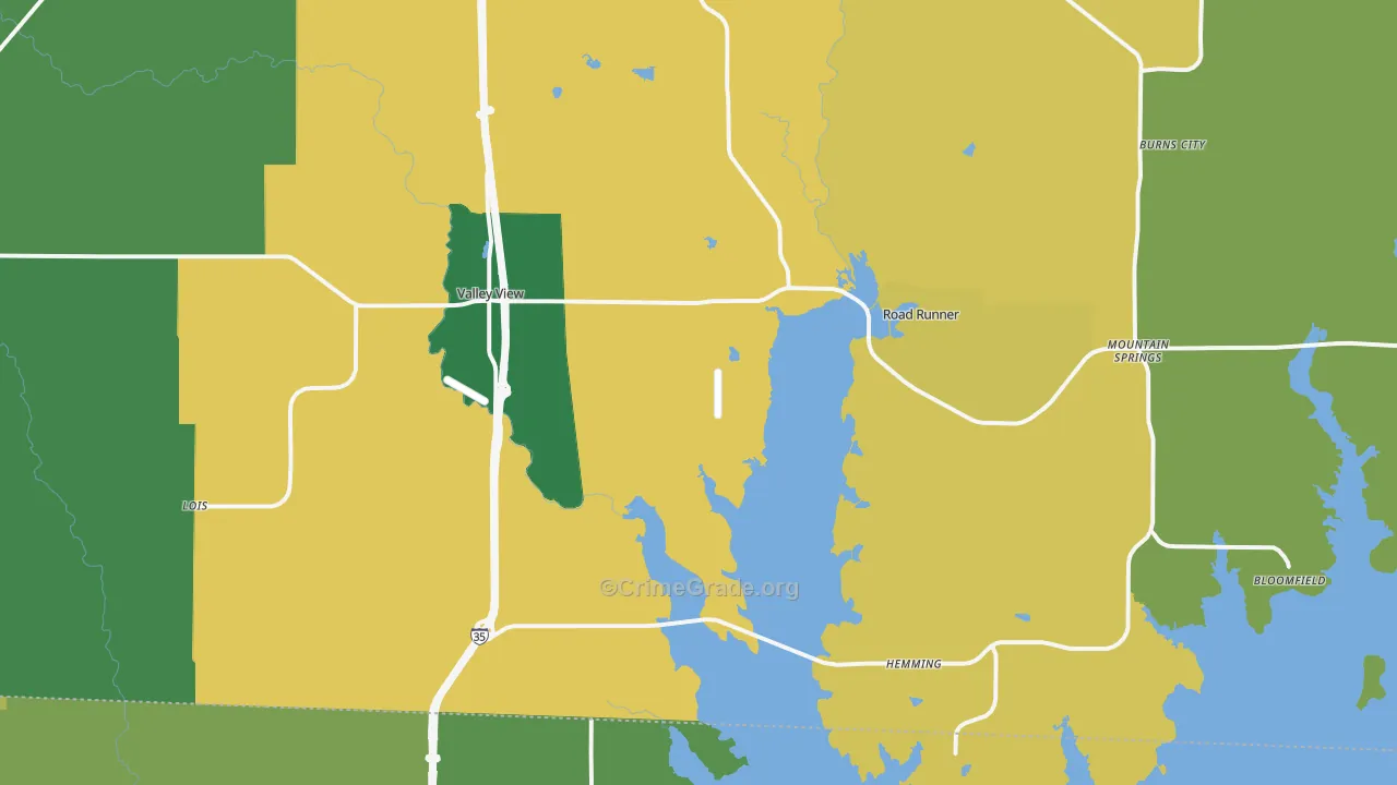 76272, TX Map of Theft Rates