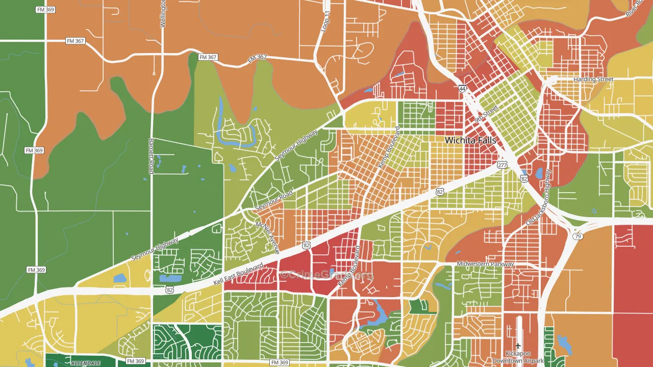 76309, TX Map of Theft Rates