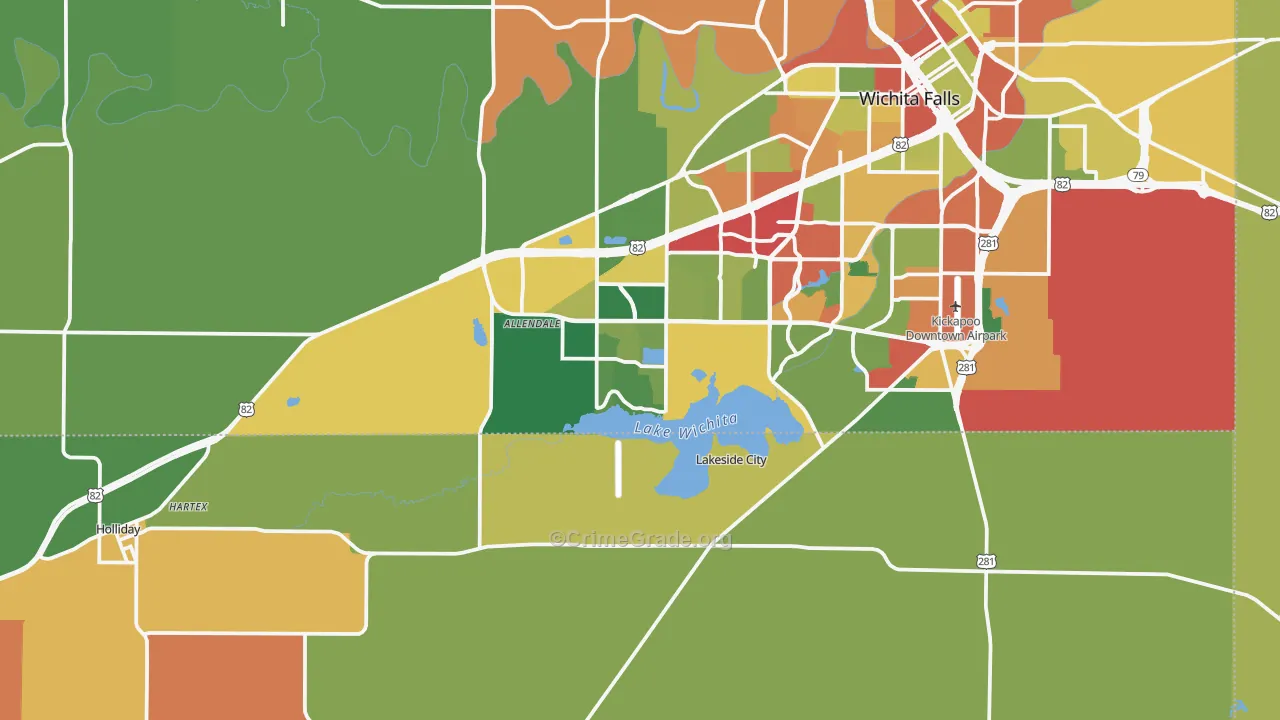 76310, TX Map of Theft Rates