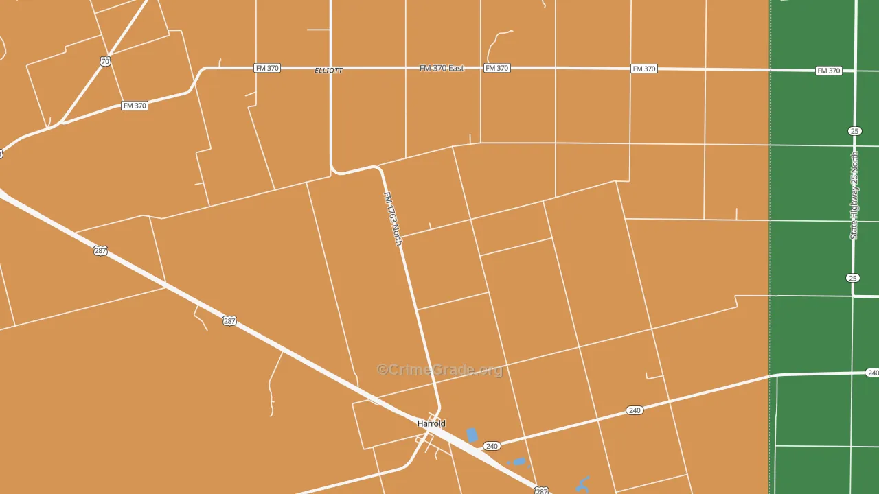 76364, TX Map of Theft Rates