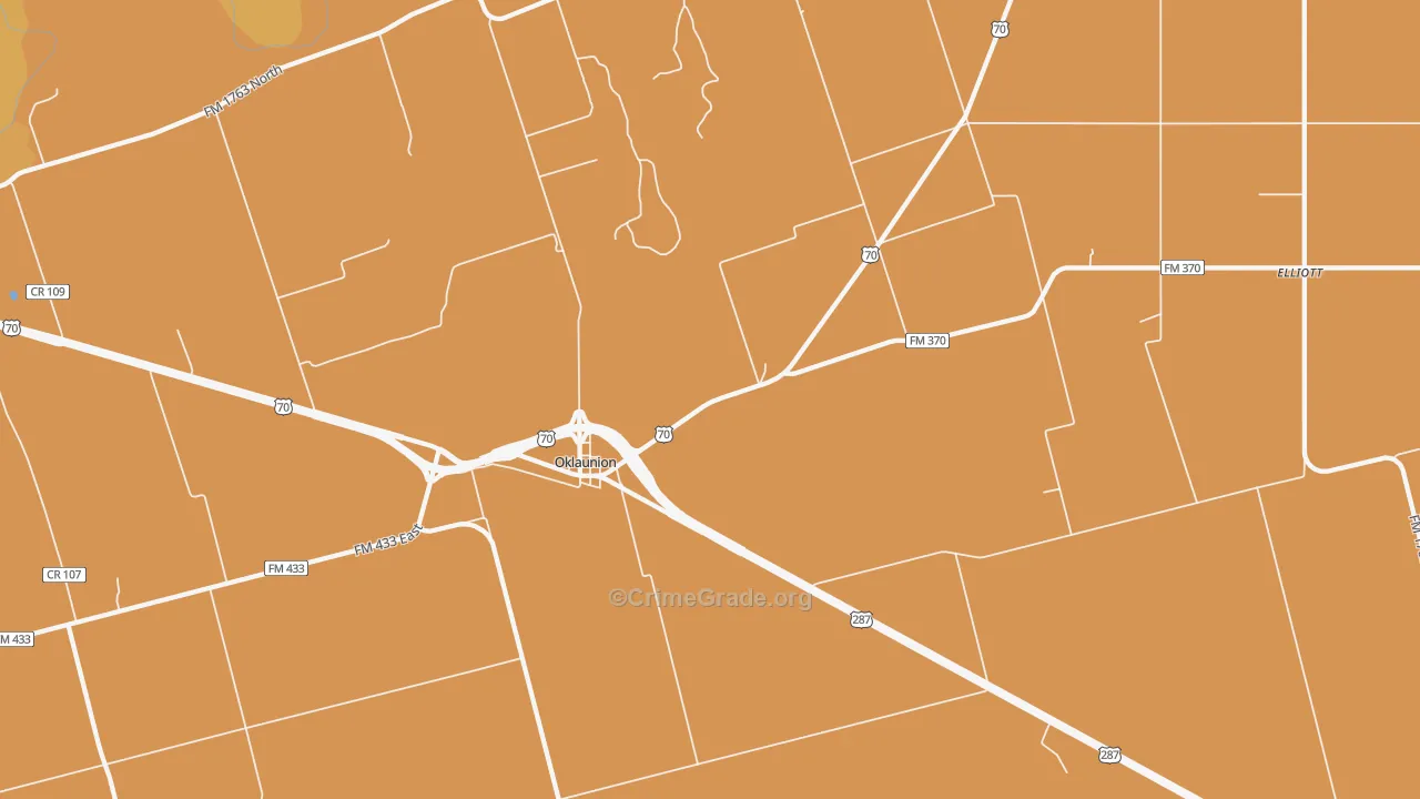 76373, TX Map of Theft Rates