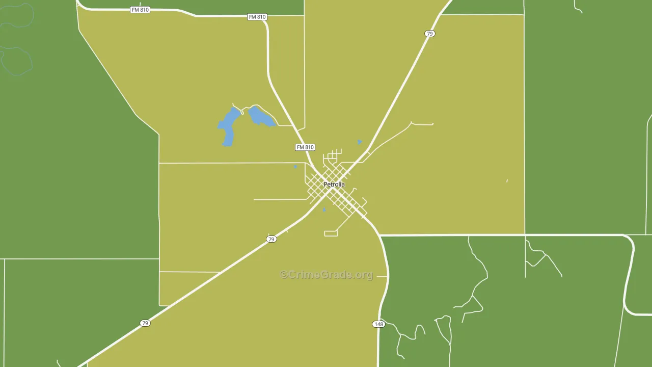 76377, TX Map of Theft Rates