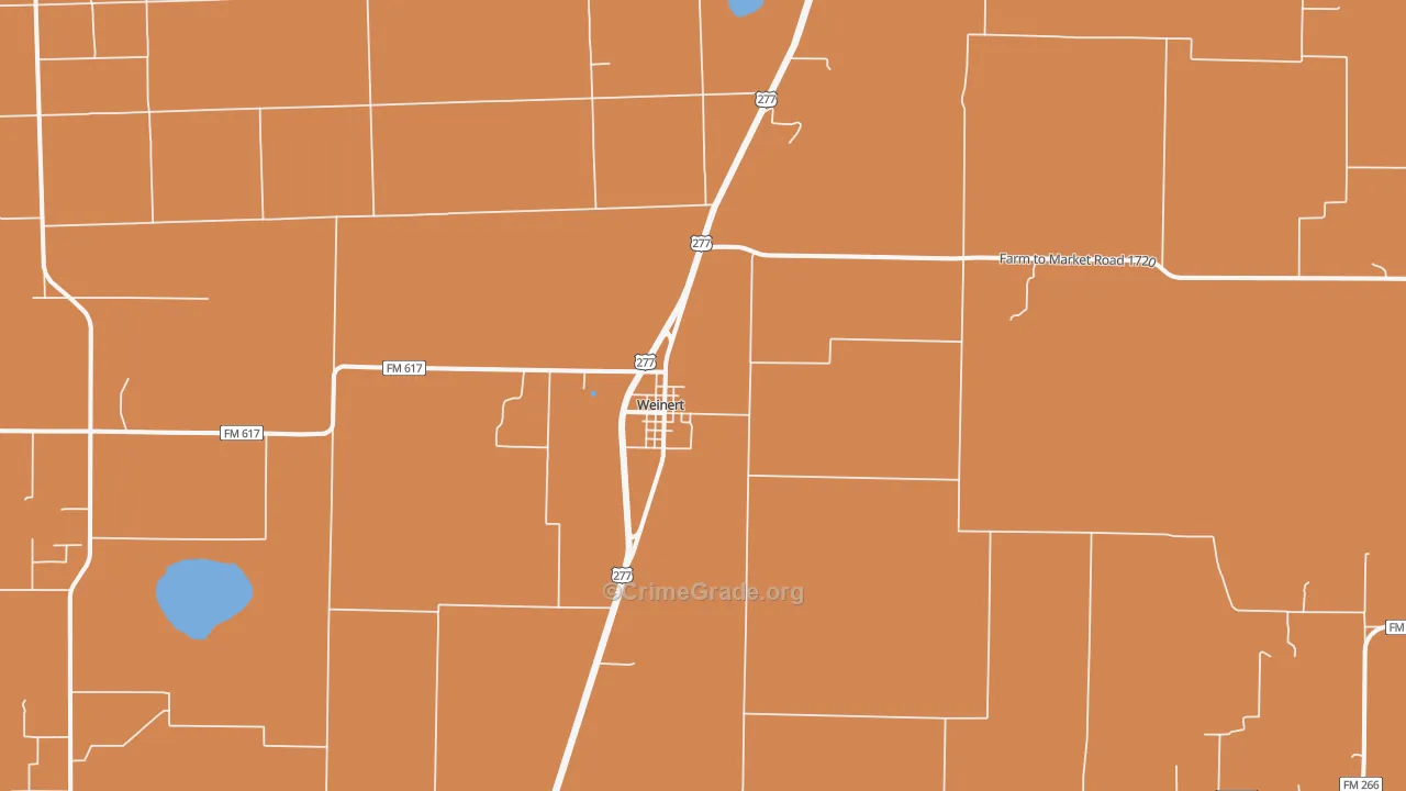 76388, TX Map of Theft Rates