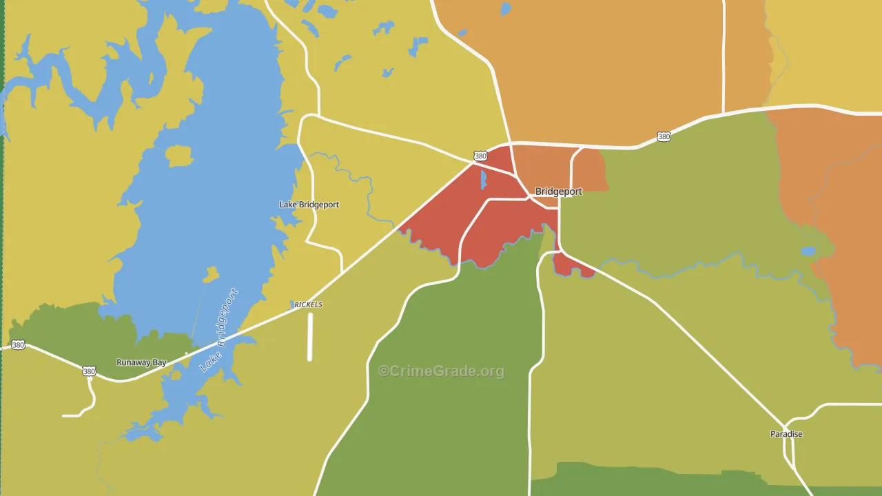76426, TX Map of Theft Rates