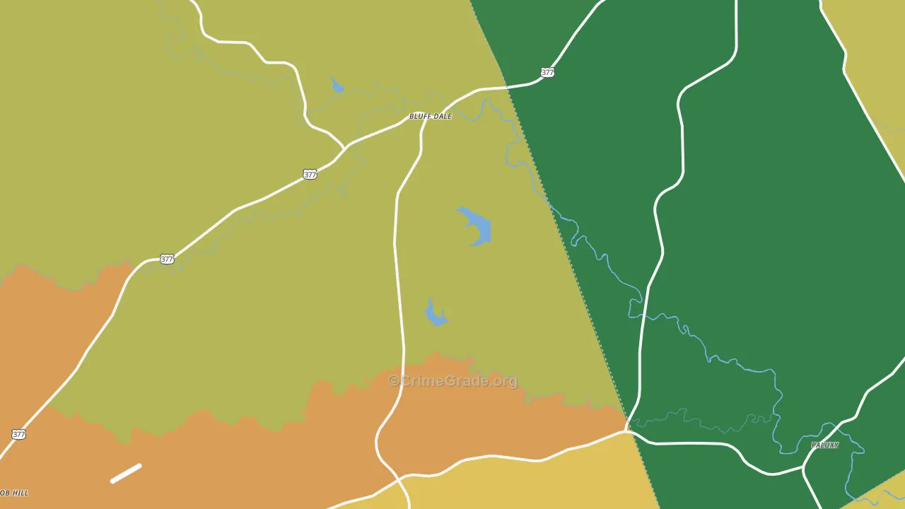 76433, TX Map of Theft Rates