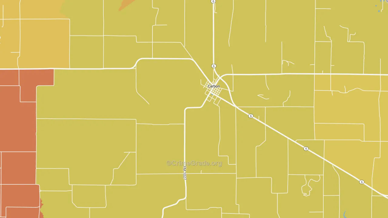 76435, TX Map of Theft Rates