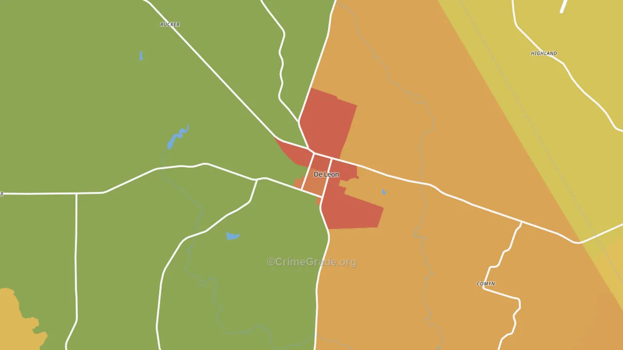 76444, TX Map of Theft Rates