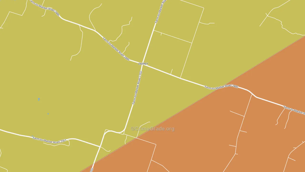 76452, TX Map of Theft Rates