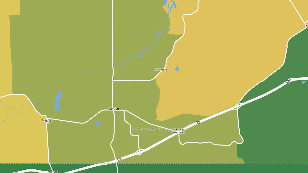 76453, TX Map of Theft Rates
