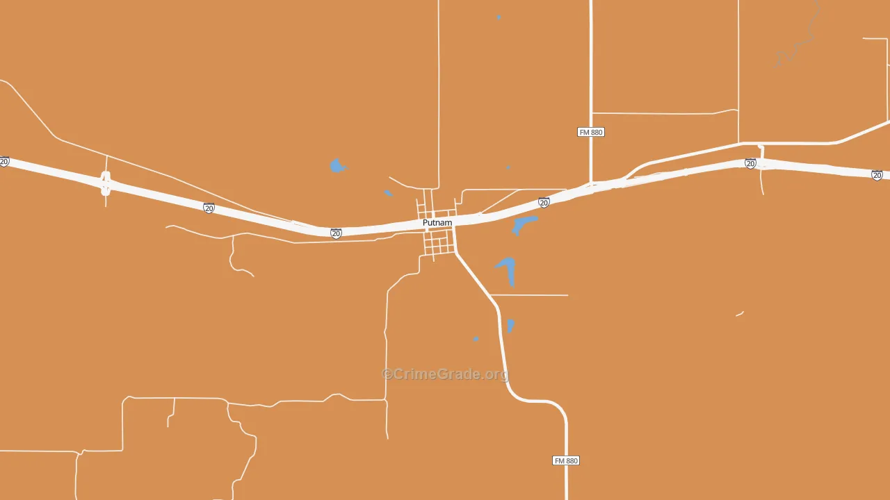 76469, TX Map of Theft Rates