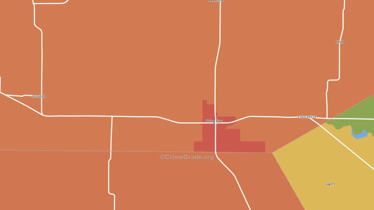 76471, TX Map of Theft Rates