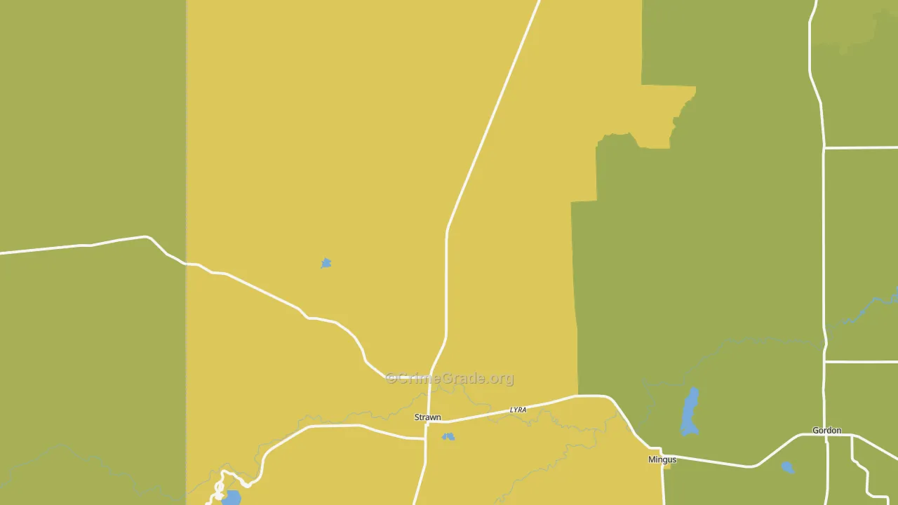 76475, TX Map of Theft Rates