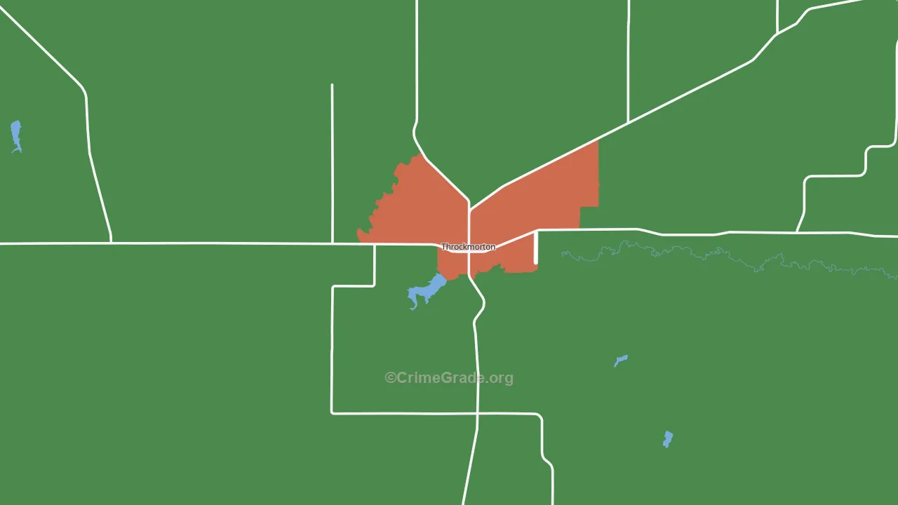76483, TX Map of Theft Rates