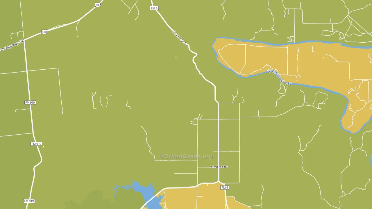 76484, TX Map of Theft Rates