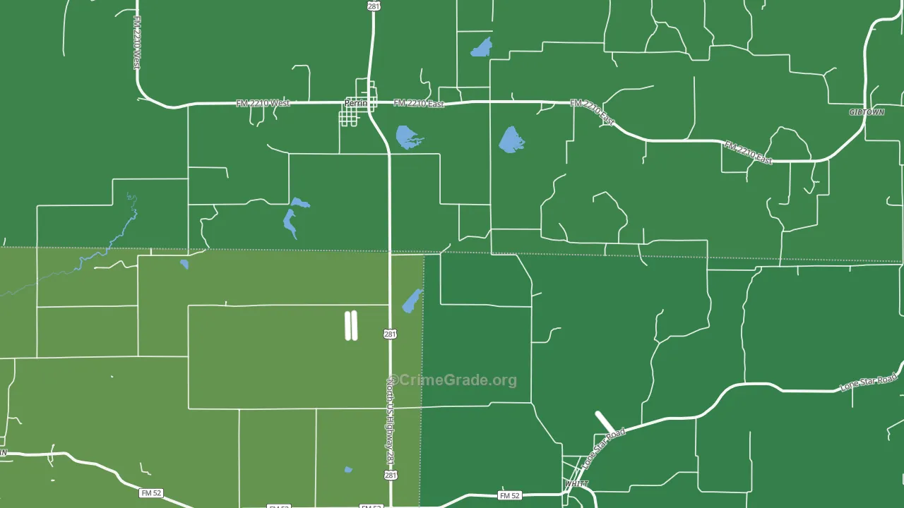 76486, TX Map of Theft Rates