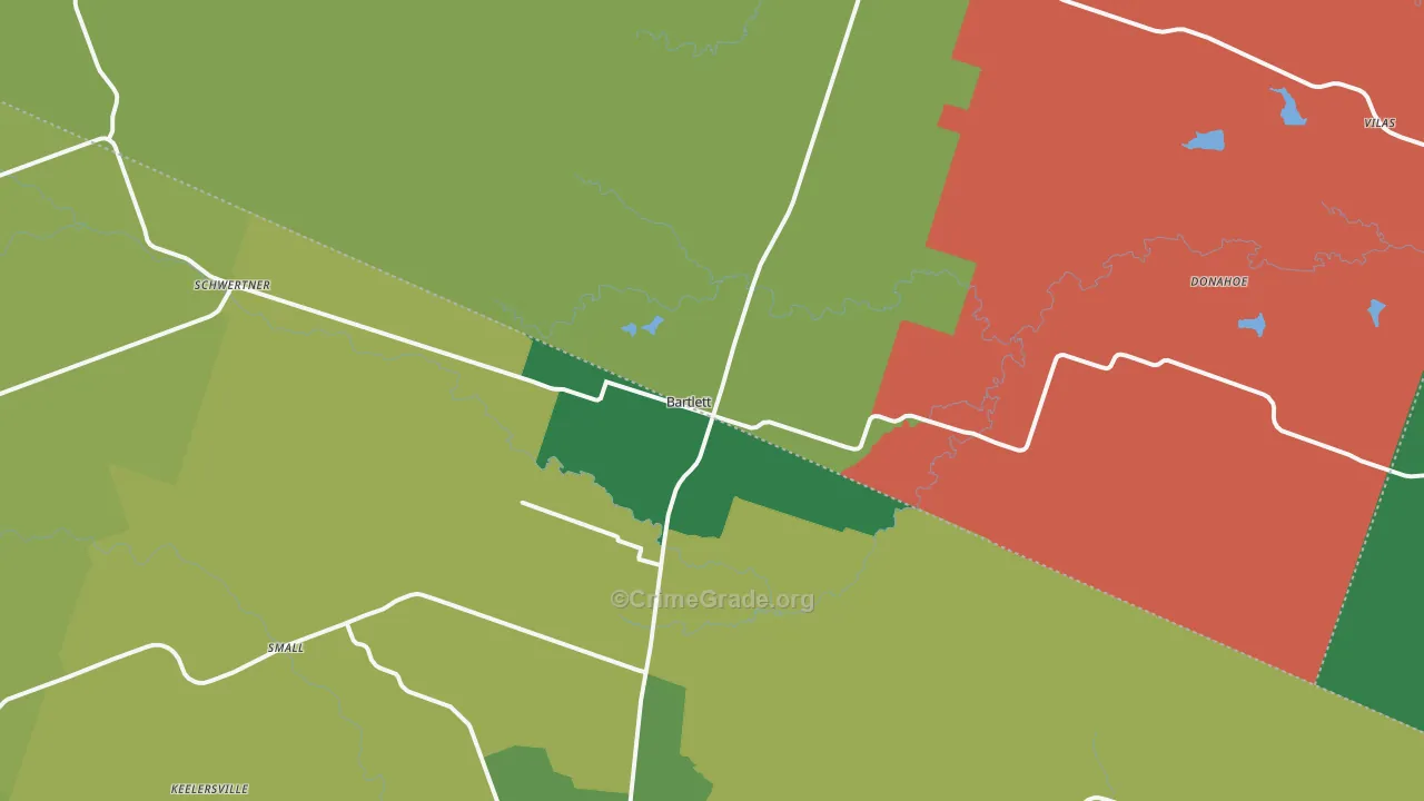 76511, TX Map of Theft Rates