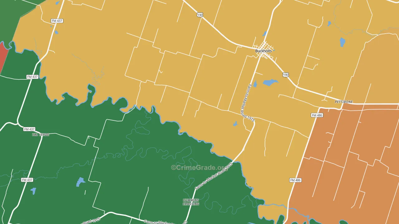 76518, TX Map of Theft Rates