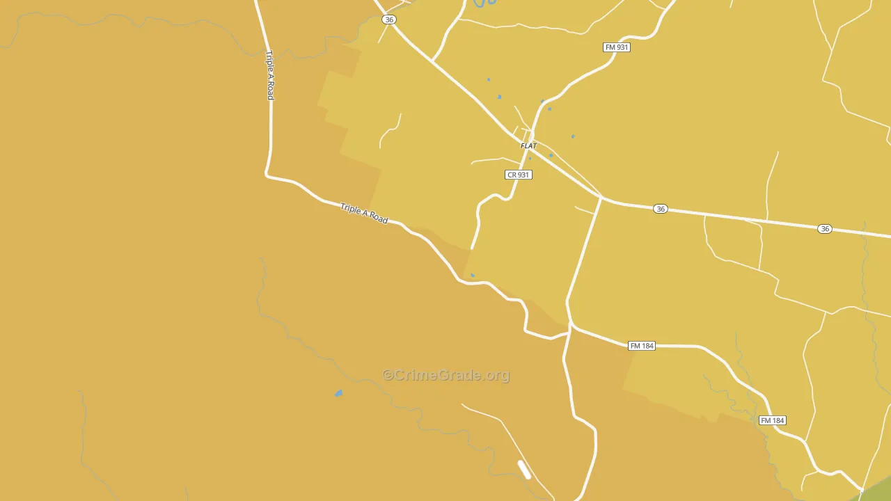 76526, TX Map of Theft Rates