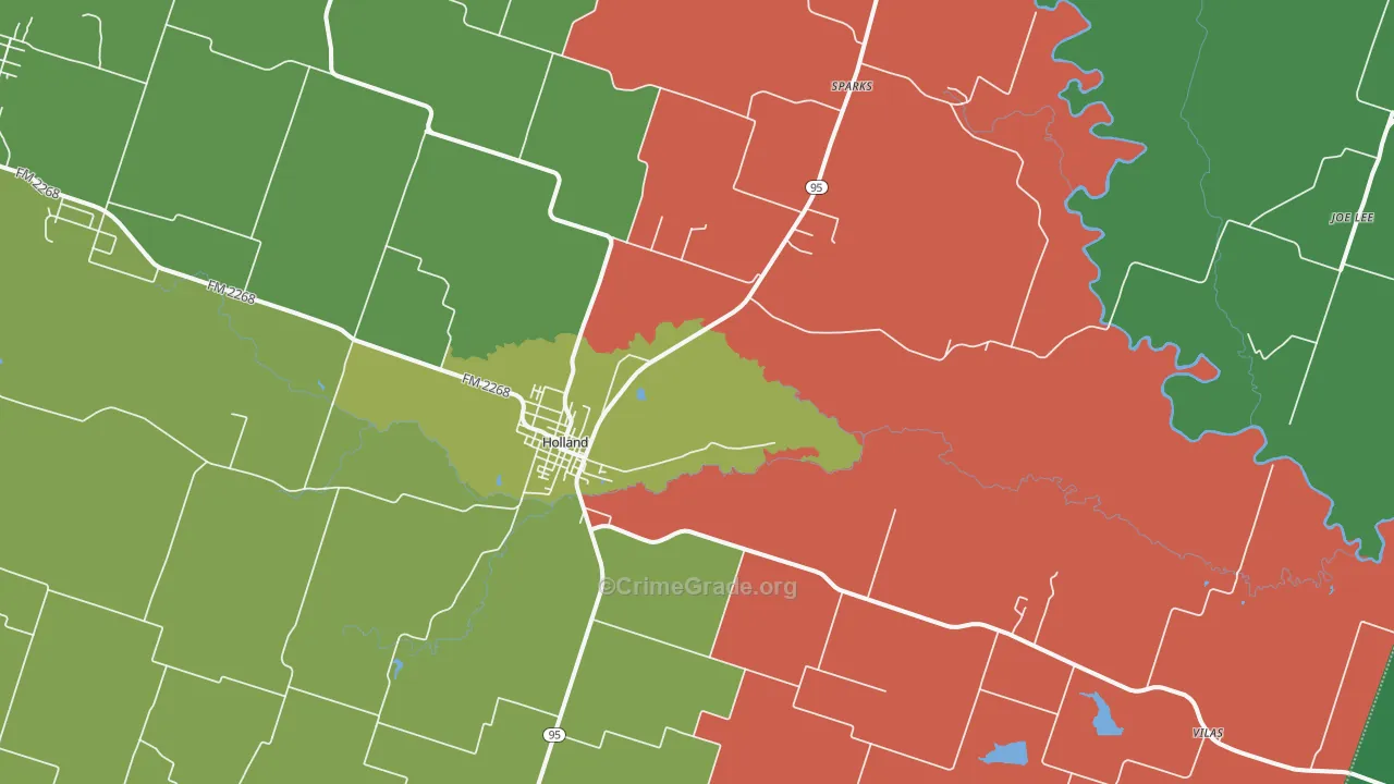 76534, TX Map of Theft Rates